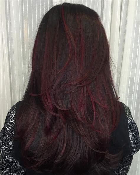 dark red black hair color|very dark red hair color.